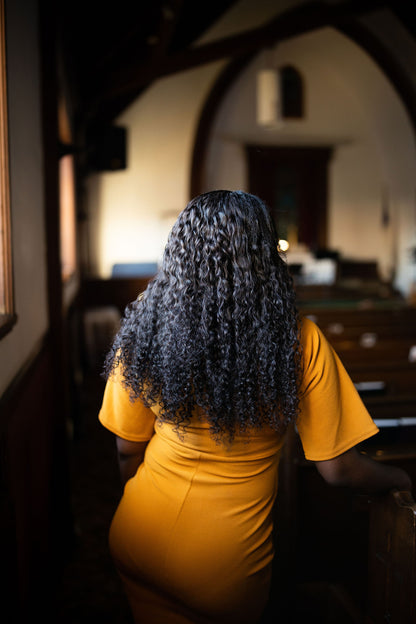 Virgin Brazilian Mink Curly U-Part wig