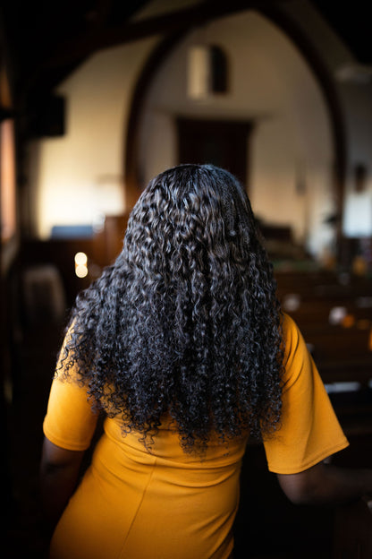 Virgin Brazilian Mink Curly U-Part wig