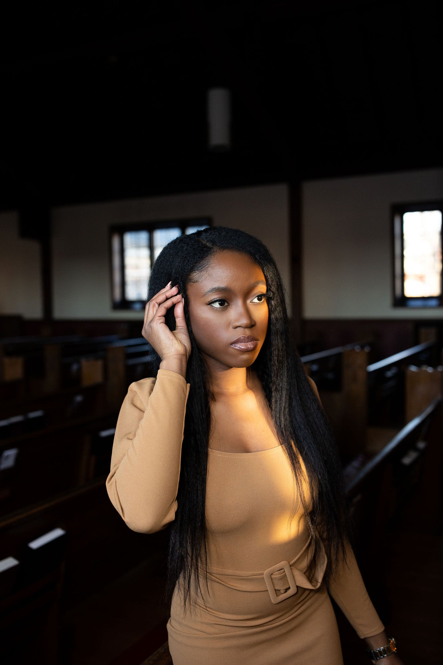 Virgin Mink Brazilian Kinky Straight U-Part Wig